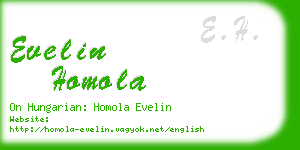 evelin homola business card